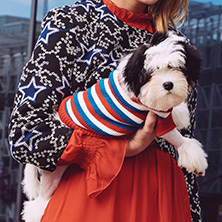 Red, White & Blue Striped Sweater