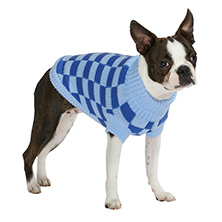 Checkerboard Blue Sweater