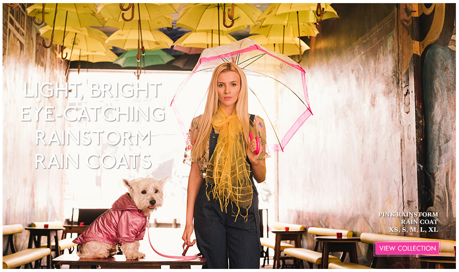 View Urban Pup Light & Bright Spring Dog Jackets. Ideal lightweight dog jackets for Spring