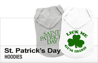 St. Patrick's Day Dog Hoodies
