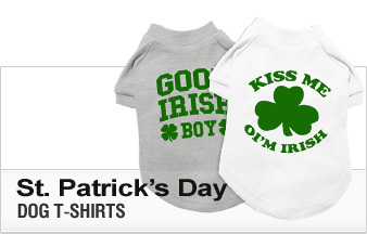St. Patrick's Day Dog T-Shirts