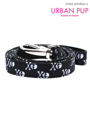 NH16 - Personalized Leather Dog Harness with Skulls