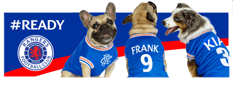 Rangers release official range of dog-friendly football shirts