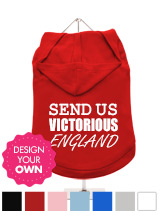 "Design Your Own" Dog Hoodie / T-Shirt - A fun, funky and distinct dog tank t-shirt with hood. Made from high quality, fine knit gauge, 100% cotton and features a cotton-flex ''xxxDesignxxx'' design.