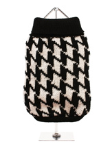 Houndstooth Sweater - This elegant houndstooth sweater is an exceptionally well-made wool sweater that's durable as well as stylish and warm. This classic style creates a distinctive look and just oozes quality.