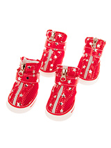 Red Star Trainers - These are not just a great style item to match your own trainers but you can protect your dog's paws or cover them when they are injured. These dog boots can also protect boat decks / wooden floor from claws and help elderly dogs stop sliding on tiles or floors.