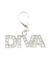''Diva'' Dog Collar Charm (Clear Crystals) - Is your girl a Diva, then let everyone know so that she can get the respect she deserves. Our Swarovski ''Diva'' Dog Collar Charm will tell the whole world to move out of the way and let her pass. She is a Diva after all!
