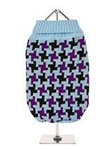 Blue / Purple Cross Checked Sweater - When our design team wanted to come up with a new range they looked to the traditional designs of Scotland and Scandinavia for inspiration. The result is a reinterpretation of the styles that still resonate, such as our new Cross Checked Sweater range. This sweater is of a traditional design but wit...