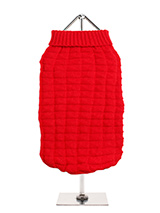 Red Waffle Textured Knitted Sweater - Our Red Waffle Textured Knitted Sweater has a tactile waffle-knit finish 
that is soft to the touch and easy on the eye. A high turtle neck and 
elasticated sleeves make this sweater extra cosy not to mention very 
stylish and chic.