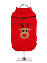 Rudolph's Red Sweater - Our Rudolph's Red Sweater comes with a gorgeous Rudolph face and of  course his trademark rosy nose. As we all know Rudolph ever since he  saved Christmas Rudolph is Santa's favourite. This sweater is finished  with an on trend high neck and elasticated sleeves to ensure a great fit  from front to b...