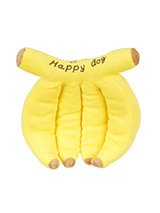 Banana Bunch Plush & Squeaky Toy - We don't know of any dogs that like fruit but they all love this bunch of bananas. This toy will provide hours of fun for your pup as he squeaks with every bite. These soft, cute and cuddly toys are designed for your dog to both snuggle with and play with.