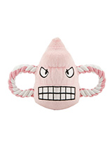 Crazy Cone Plush & Squeaky Rope Toy - Crazy Cone is part of the cone range of toys. They can be mad, sad or just totally loved up. This is a great toy for solo play or for you to join in. Dogs like nothing better than a round of tug o' war, but just remember to let them win! This toy will provide hours of fun for your pup as he squeaks...