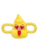 Loved Up Cone Plush & Squeaky Rope Toy - Loved Up Cone is part of the cone range of toys. They can be mad, sad or just totally loved up. This is a great toy for solo play or for you to join in. Dogs like nothing better than a round of tug o' war, but just remember to let them win! This toy will provide hours of fun for your pup as he squea...