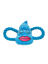 Love Handles Cone Plush & Squeaky Rope Toy - Love Handles Cone is part of the cone range of toys. They can be mad, sad or just totally loved up. This is a great toy for solo play or for you to join in. Dogs like nothing better than a round of tug o' war, but just remember to let them win! This toy will provide hours of fun for your pup as he s...