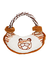 Little Tiger Handbag Plush & Squeaky Rope Toy - Little Tiger is part of the handbag range of interactive toys. This is a great toy for solo play or for you to join in. Dogs like nothing better than a round of tug o' war, but just remember to let them win! This toy will provide hours of fun for your pup as he squeaks with every bite. These soft, c...