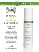 All Natural Sweet Chamomile Dog Shampoo (200ml) - Our all natural sweet chamomile shampoo is perfect for dogs who suffer from itchy or irritated skin as it contains highly biodegradable, vegetable derived cleansers including wheat protein which has conditioning, moisturising and protective properties to make the hair look shinier and feel softer. C...