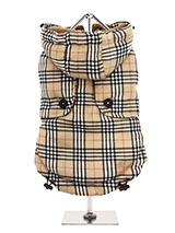 Brown Checked Tartan Quilted Coat - This is a first in a range of coats that pay homage to those great British designers who have led the way with floral, stripped and checked patterns making them more popular than ever. This multi layered coat will keep the heat in and the cold out come what may and the colour will brighten up even t...