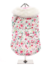 Pink Floral Cascade Coat - Our Pink Floral Cascade Coat is a rich contemporary style and is another in our range of coats that pay homage to those great British designers who have led the way with floral, stripped and checked patterns making them more popular than ever. This multi layered coat with generous faux fur collar wi...