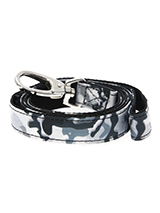 Urban Camouflage Lead - Here at Urban Pup our design team understands that everyone likes a coordinated look. So we added a Urban Grey Camouflage Fabric Lead to match our Urban Grey Camouflage Harness, Bandana and collar. This lead is lightweight and incredibly strong.