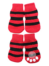 Wicked Witch Pet Socks - These fun and functional doggie socks protect your dogs paws from mud, snow, ice, hot pavement, hot sand and other extreme weather. Made from 95% cotton and 5% spandex making them comfortable and secure. Each sock features a paw shaped anti-slip silica pad and help keep your house sanitary. (set of...