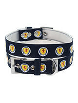 Scotland Football Team Collar - Our Official Scotland Retro Collar is lightweight and incredibly strong.  The collar has been finished with chrome  detailing including the eyelets and tip of the collar. A matching leash  and harness are available to purchase separately. You can be sure that  this stylish collar will be admired fro...