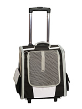 Multi Function Dog Travel Carrier - This travel carrier is an amazing fantastic versatile item. You will  wonder how you managed without it. It can be flat packed for easy  storage when not in use. When you extend the telescopic handle it can  be used as a wheeled carrier and can be pulled along on its wheels,  just like a regular sui...
