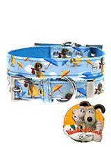 Gromit's Collar - You can be sure that our Wallace and Gromit range will raise a smile from  everyone you meet on your daily dog walk because who doesn't love this  dynamic duo! This distinctive look will give your dog a unique style all  of its own. It is made to the same high quality as all other Urban Pup  product...