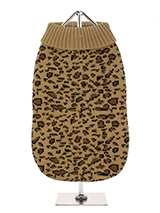 Leopard Print Knitted Sweater - We can definitely say that animal print is one pattern that never goes  out of style. And this brown Leopard print sweater is no exception.  Featuring a elasticated neck, hem and cuffs to ensure a great fit from  front to back. On top of all of that it will keep you dog snug and warm  as well. Match...