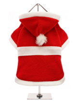 Santa's Christmas Coat - This super soft red velour Christmas coat is lined with white fleece 
that extends out around the hood and hem to give that authentic Santa 
look and feel, so seasonal and practical! The coat features a white felt 
belt and pom-pom on the hood. Make it a merry Christmas for all the 
family inclu...