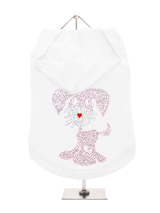 GlamourGlitz UrbanPup Dog Hoodie - Exclusive GlamourGlitz 100% Cotton Hoodie. This cute, light hearted design for dog lovers is sure to please your best friend and make a statement about who is the love of your life. Crafted with Pink and Silver Rhinestuds that catch a sparkle in the light. Wear on it's own or match with a GlamourGli...