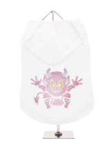 GlamourGlitz Little Devil Dog Hoodie - Exclusive GlamourGlitz 100% Cotton Hoodie. A devilish T-Shirt for your little devil, a beautiful devil design crafted with Pink Rhinestuds that catch a sparkle in the light. Wear on it's own or match with a GlamourGlitz ''Mommy and Me'' Women's T-Shirt to complete the look.