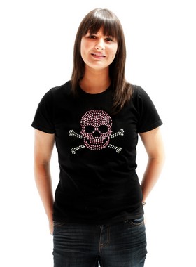 Skull & Crossbones GlamourGlitz Women's T-Shirt