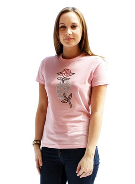 Skull & Rose GlamourGlitz Women's T-Shirt