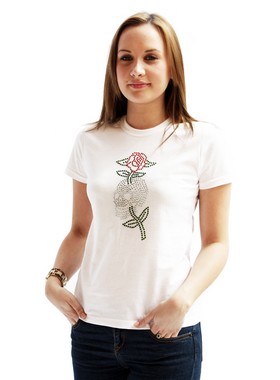 Skull & Rose GlamourGlitz Women's T-Shirt