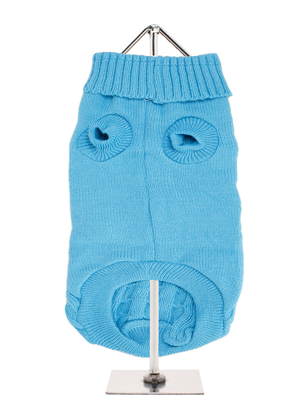 Blue Cable Knit Sweater | Dog Knitted Sweaters at Urban Pup