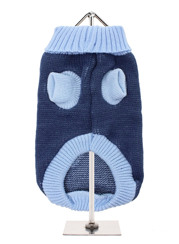 Blue Paw Sweater | Dog Knitted Sweaters at Urban Pup