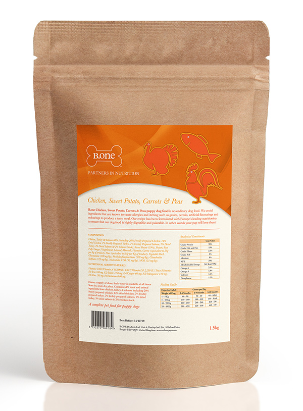 60 Chicken, Sweet Potato, Carrots and Peas Premium Grain Free