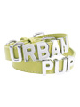 Primrose Leather Personalised Dog Collar (Chrome Letters)