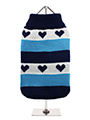 Blue Hearts Striped Sweater