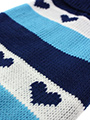 Blue Hearts Striped Sweater