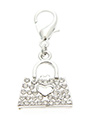 Swarovski Handbag Dog Collar Charm (Clear Crystals)