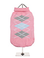 Baby Pink / Grey Argyle Sweater