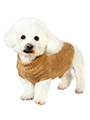 Brown Waffle Textured Knitted Sweater
