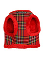 Luxury Fur Lined Red Tartan Harness