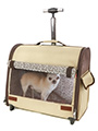 Cream / Brown Travel Carrier