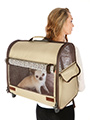 Cream / Brown Travel Carrier
