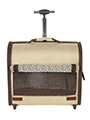 Cream / Brown Travel Carrier