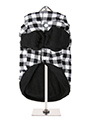 Two Tone Checked Coat