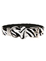 Zebra Print Fabric Collar