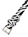 Zebra Print Fabric Collar